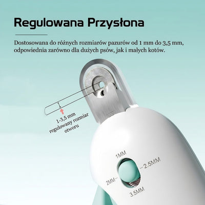 Obcinacz do Paznokci dla Kota z Regulacją i Pilnikiem – Bezpieczne Przycinanie Pazurów