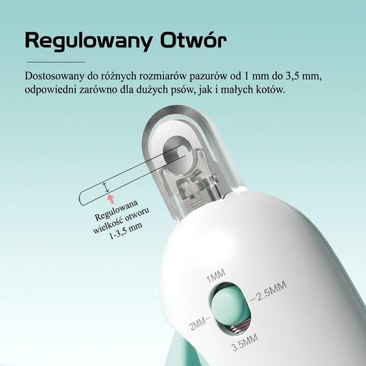 Cążki do Paznokci dla Kota – Regulowana Głębokość, Stal Nierdzewna, Bezpieczeństwo 5