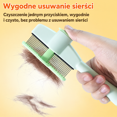 Grzebień na Pchły dla Psa i Kota – Samoczyszczący z Ergonomicznym Uchwytem