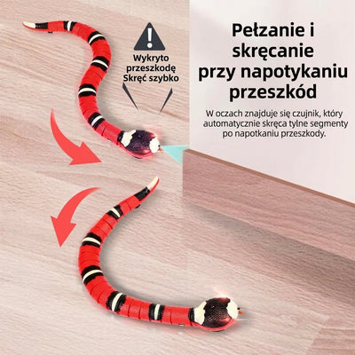 Interaktywna Zabawka dla Kota Wąż – Reagująca na Ruch, Ładowanie USB 8
