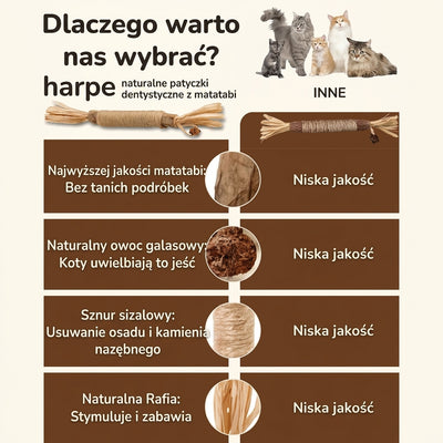 harpe™ naturalne patyczki dentystyczne z matatabi