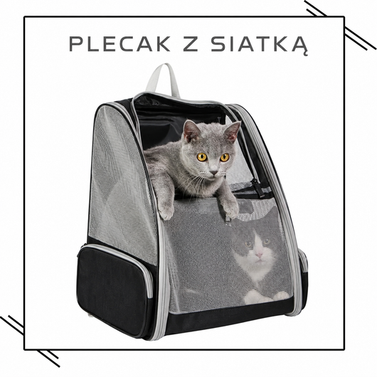 Plecak Dla Kota z Okienkiem 180° – Wygodne i Bezpieczne, Do 8 kg