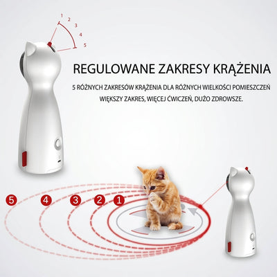 Zabawka dla kota interaktywna z automatycznym laserem – Stymulująca zabawa w domu 5
